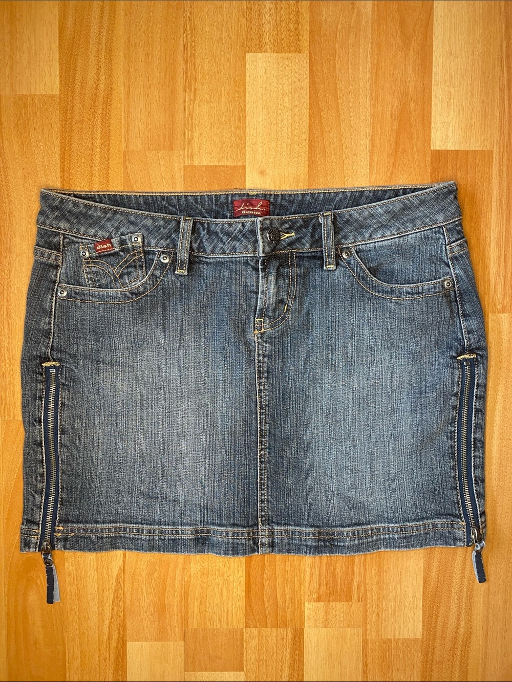 Dish Denim Y2K Mini Denim Skirt